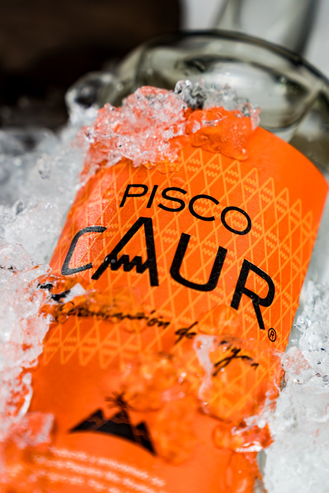 Botella de Pisco Caur